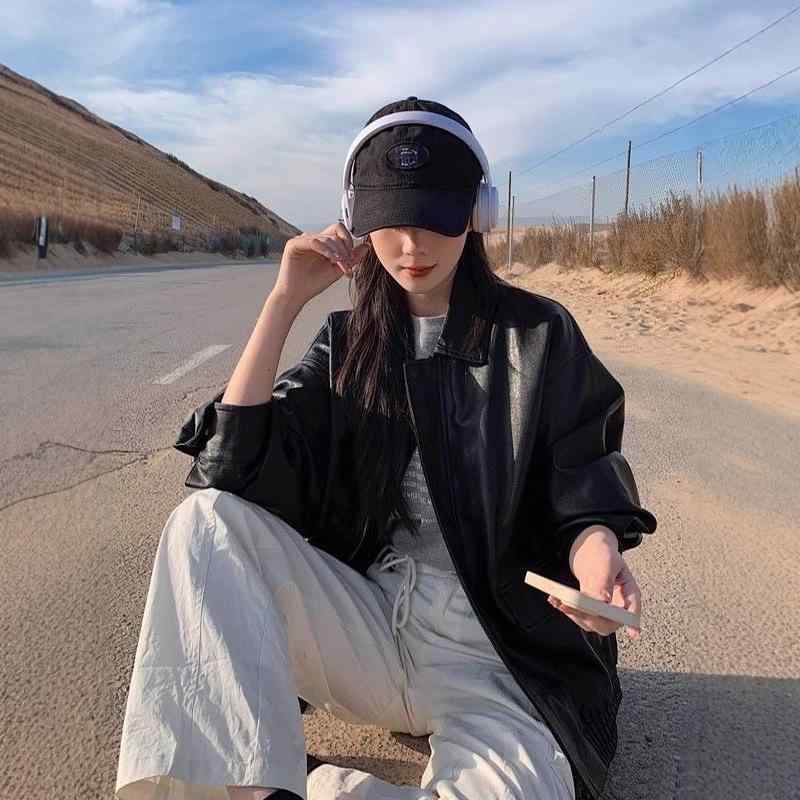 ジャケット レディース 秋冬 韓国風 レザージャケット ライダースジャケット 接触冷感 ゆったり ブラック コーヒーブラウン 普段使い