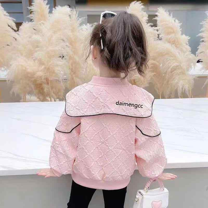 子供服 ジャケット 女の子 おしゃれ かわいい ブルゾン 春秋 長袖 薄手 普段使い 幼稚園 保育園 ピンク系