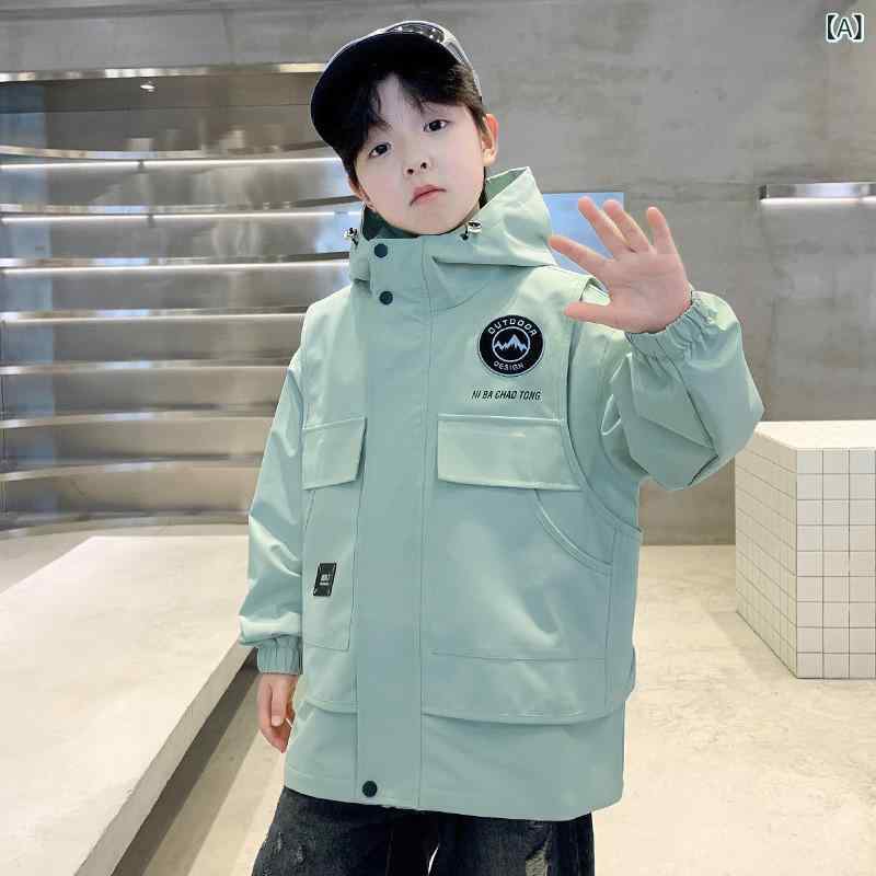 子供服 ジャケット 女の子 春秋 長袖 パーカー フード付き カジュアル アウター トップス 120cm 130cm 140cm 150cm 160cm 170cm 綿 普段着 豆グリーン ブラック