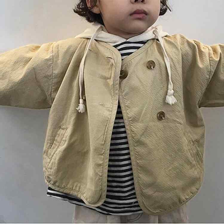 子供服 ジャケット 男女兼用 春物 アウター 韓国風 ゆったり ウォッシュ加工 レトロ カーディガン 80cm 90cm 100cm 110cm 120cm 130cm
