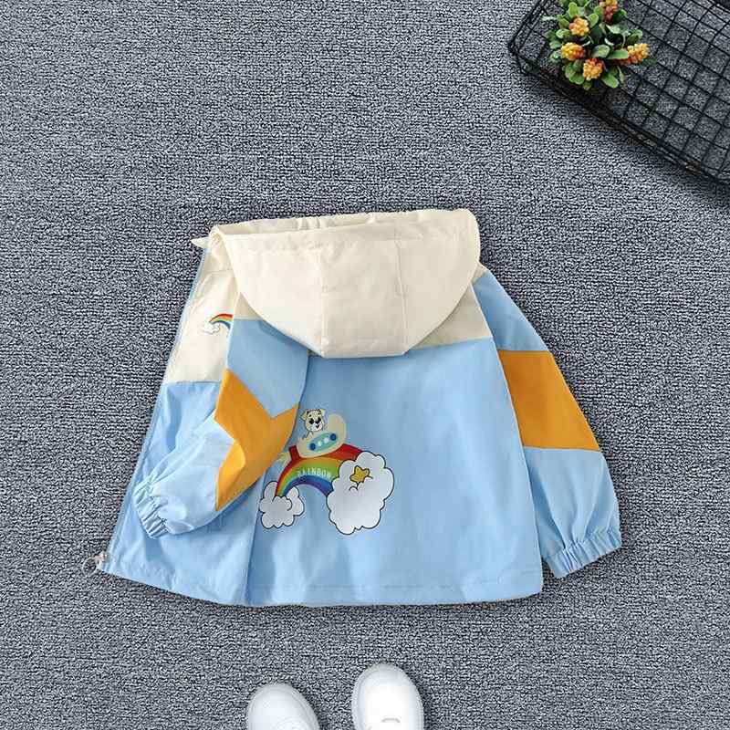 キッズ ジャケット 女の子 かわいい プリント 薄手 パーカー アウター 長袖 春秋 中 крупный Детский ベビー服 男女兼用 普段着 通園 通学