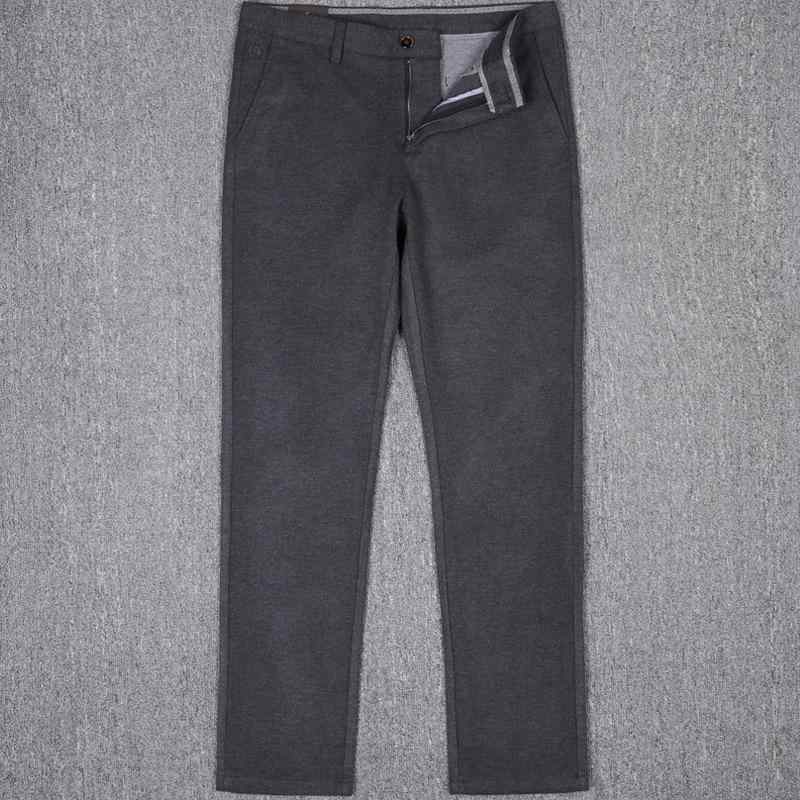 パンツ 男性用 ウール 厚手 ビジネス スラックス 秋冬 テーパード ゆったり 灰色 黒色｜イーマイショップ