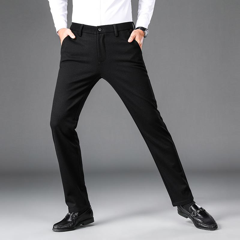メンズ テーパードパンツ 男性用 ウール混紡 あったか 厚手 ズボン 秋冬 30代40代 伸縮性 普段使い グレー 紺色 黒