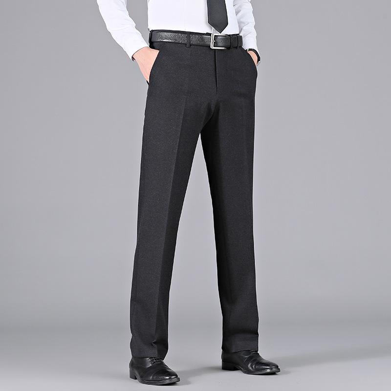 ズボン メンズ 男性用 ウール スラックス ビジネス 厚手 ストレッチ イージーケア 耐摩耗性 パパ 直筒 秋冬 麻 グレー 13,127円