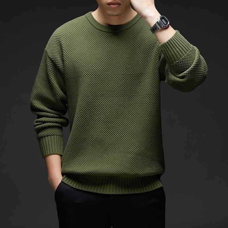 ニット メンズ 男性用 クリスマス アンゴラ 長袖 コットン クルーネック セーター 秋冬 ?松 深?色 10,129円
