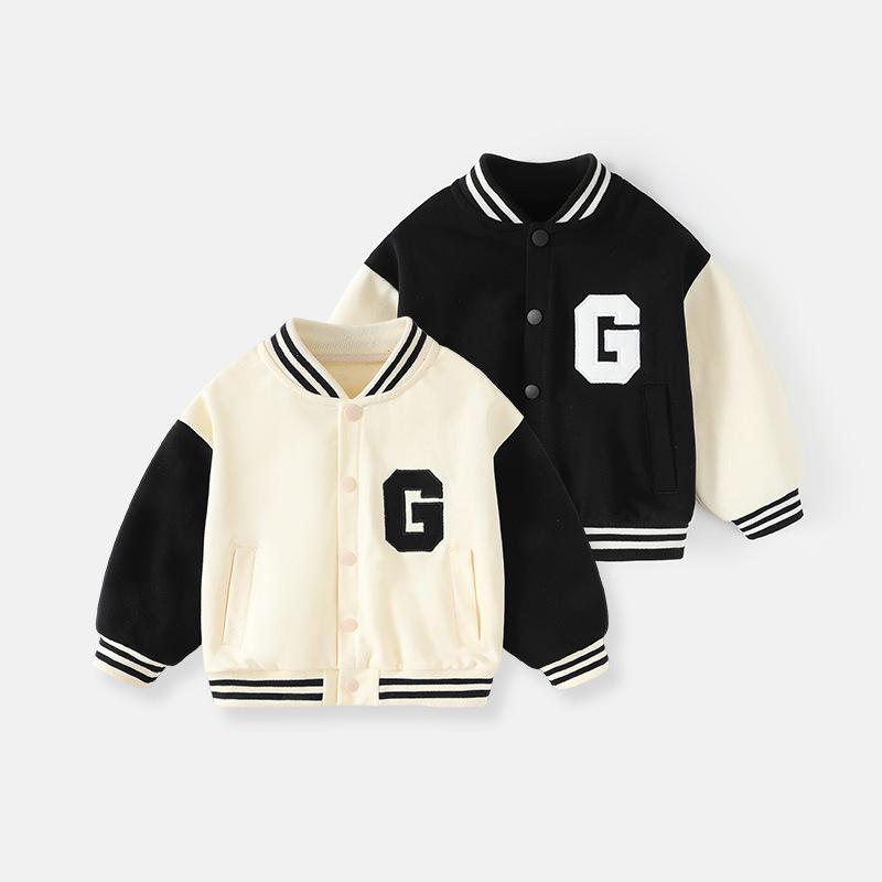 キッズ ジャケット 秋冬 子供服 ベビー服 野球 アウター ジャンパー 男女兼用 幼児 80 90 100 トップス かわいい カジュアル スタイル 綿100