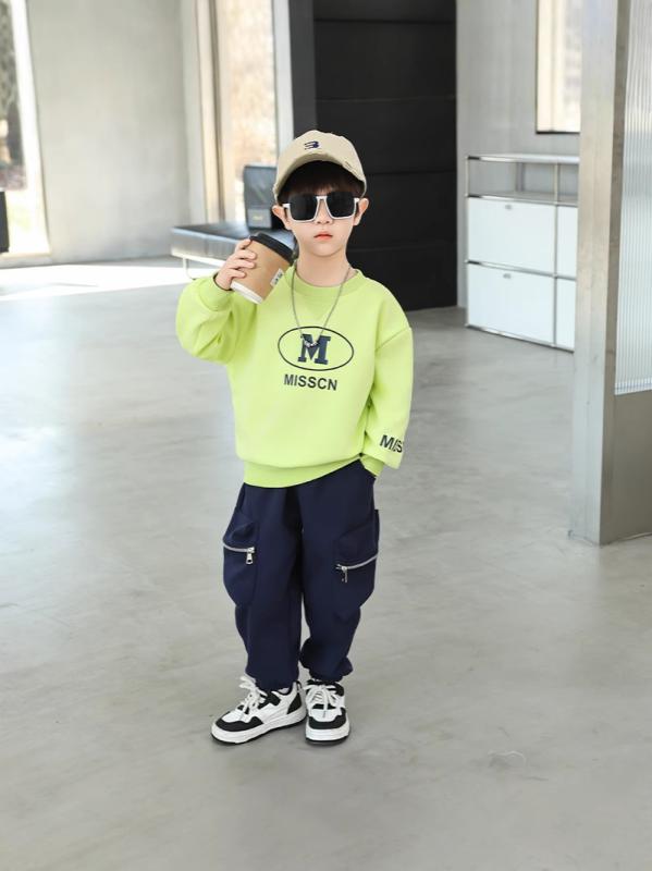 子供用スウェット 子供用パンツ 上下セット 春秋 子供服 男の子 カジュアル 長袖 コットン 部屋着 アウトドア