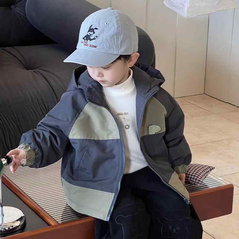 子供用アウター ジャケット キッズ 秋冬 男児 女児 韓国風 ジャンパー 冬服 ベビー服 ジップアップ ミリタリーグリーン トレンド 90cm 100cm 110cm 120cm 130cm 140cm 150cm