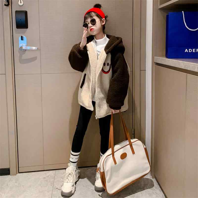 子供服 女の子 アウター 秋冬 ジャンパー コート 中綿 羊毛風 フリース ジャケット かわいい 暖かい 防寒 裏起毛 トップス 長袖 キッズ ガールズ 普段着 通学