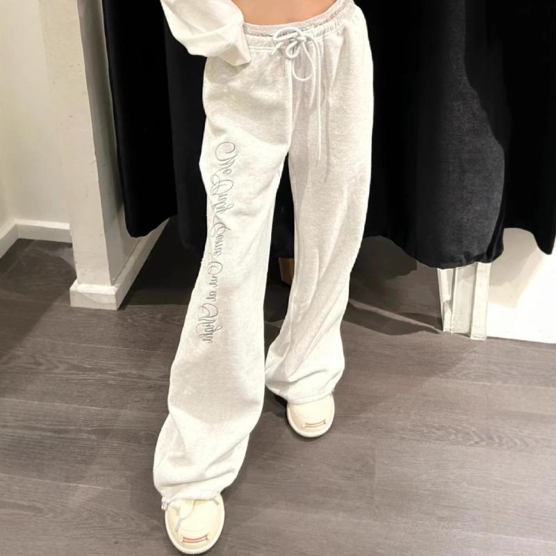 パンツ レディース レース 刺・墸 スウェットパンツ ズボン 高見えパンツ 普段使い リラックスパンツ ルームウェア 綿混紡