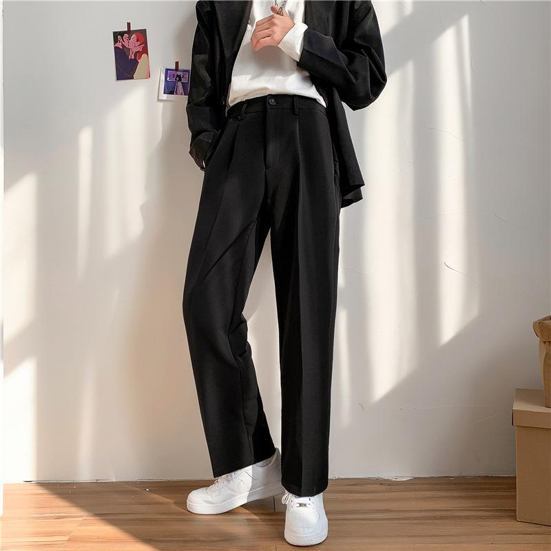 パンツ メンズ 韓国風 ゆったり ストレート ワイドレッグ カジュアル スラックス 春