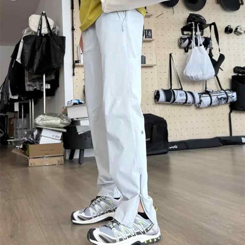 パンツ 男性用 アウトドア トレーニングパンツ スポーツ ウェア 速乾性 カジュアル 竹繊維 ストレート 薄手 春 高弾性 伸縮性 カーキ色 ネイビーブルー 石墨グレー ブラック
