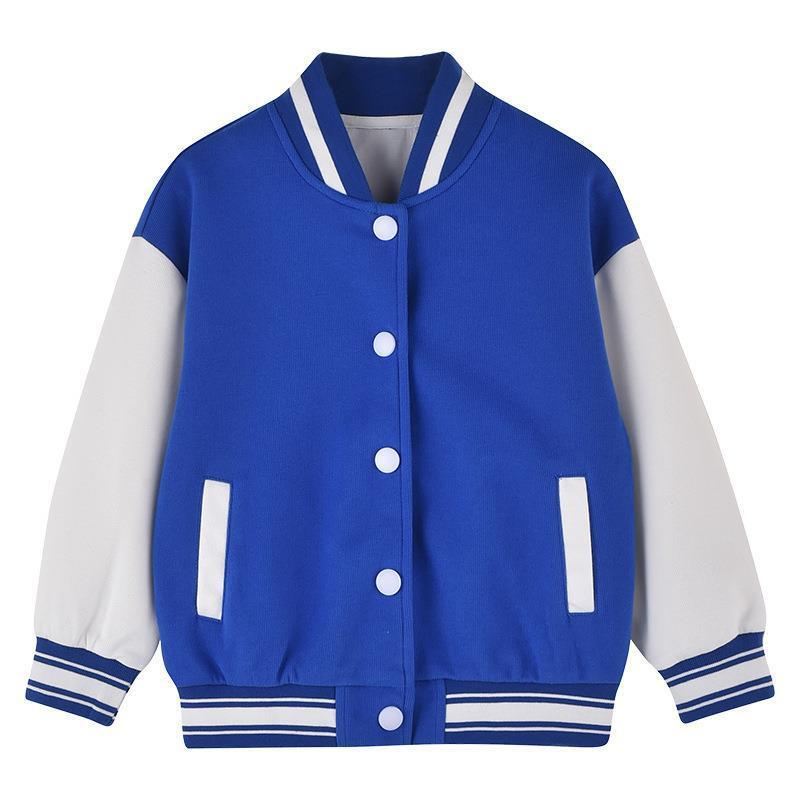 赤ちゃん服 上衣 キッズ 男女兼用 スタジャン 年月 アウター 長袖 トップス 普段使い走り 通学 幼稚園 保育園 赤 サクラ色 黒 青