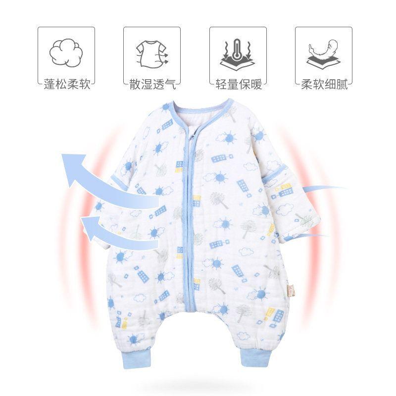ベビー服 スリーパー 春夏秋冬 分腿タイプ 赤ちゃん 幼児 子供 綿100% 寝袋 青色ハイピー熊 ピンク色ハイピー熊 海底世界 エルフガード ロボット部族 海棠魚 甘いドーナツバンド 通年