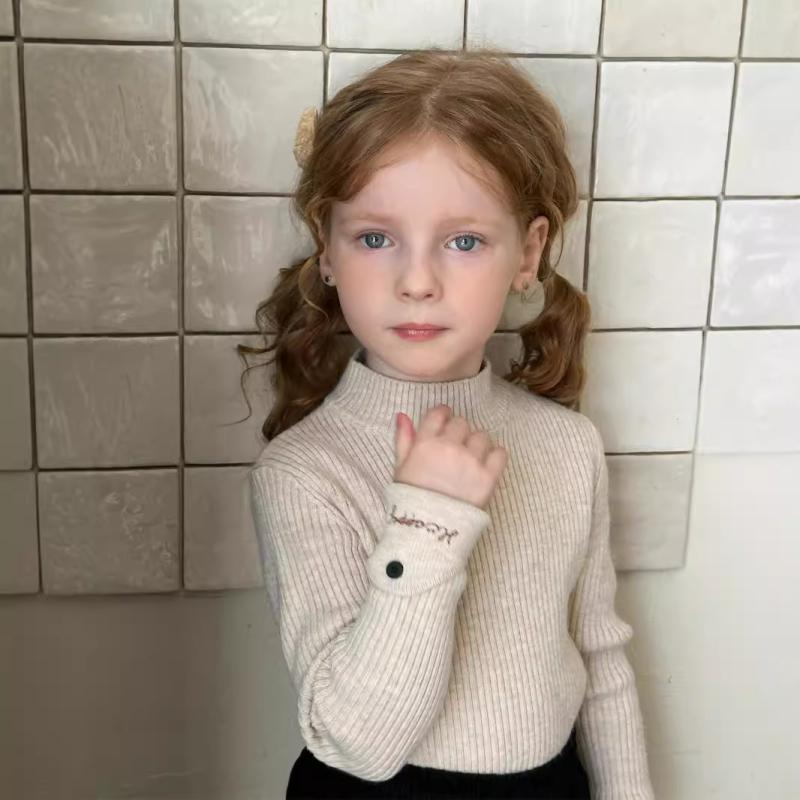 子供服 セーター 男女兼用 キッズ タートルネック ニット トップス 春秋冬 インナーシャツ 男の子 女の子 普段着 かわいい 伸縮性 やわらか あったか ピンク系 コーヒー色 ベージュ系 オフホワイト 90cm 100cm 110cm 120cm 13