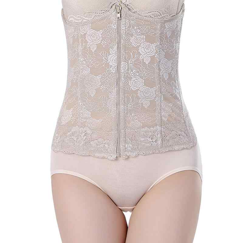 補正下着 レディース 産後 矯正下着 ウエストニッパー コルセット 薄手 通気性 メッシュ スタイルアップ シェイプアップ インナー ベージュ ブラック グレー