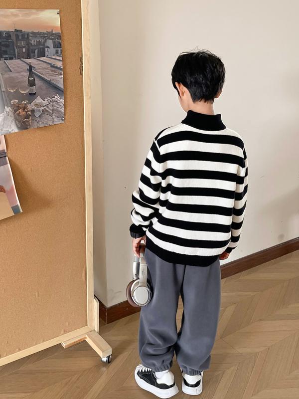 子供服 ニット セーター 男の子 ハーフ ハイネック トップス 秋冬 ボーイズ 普段使い かわいい 潮 おしゃれ 8歳 9歳 10歳 11歳 12歳 13歳 14歳 140cm 150cm 160cm 170cm