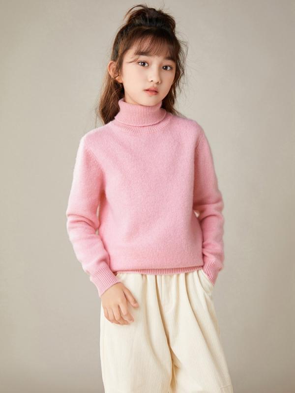 編み物・スウェーター キッズ 赤ちゃん用 高特性羊毛 タートルネック 朦々たる 秋冬 春夏 御坊っちゃん うしろ帯 普段使い走り 通園 通学 100糎 110糎 120糎 130糎 140糎 150糎 160糎 170糎 黒いこと オレンジ色 カーキ ベージュ
