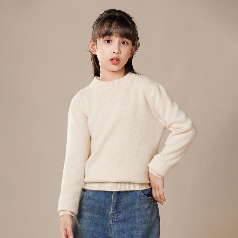 ニット・セーター キッズ 秋冬 厚手 半ハイネック 男の子 女の子 子供服 カラフル 糖果色 あったか かわいい 普段着 通園 通学