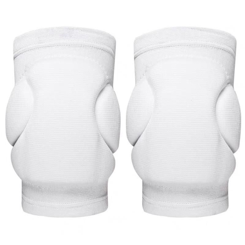 スポーツ 膝当て バレーボール バスケットボール 男性用 女性用 衝撃吸収 保温 膝プロテクター S M L XL ブラック ホワイト ポリエステル