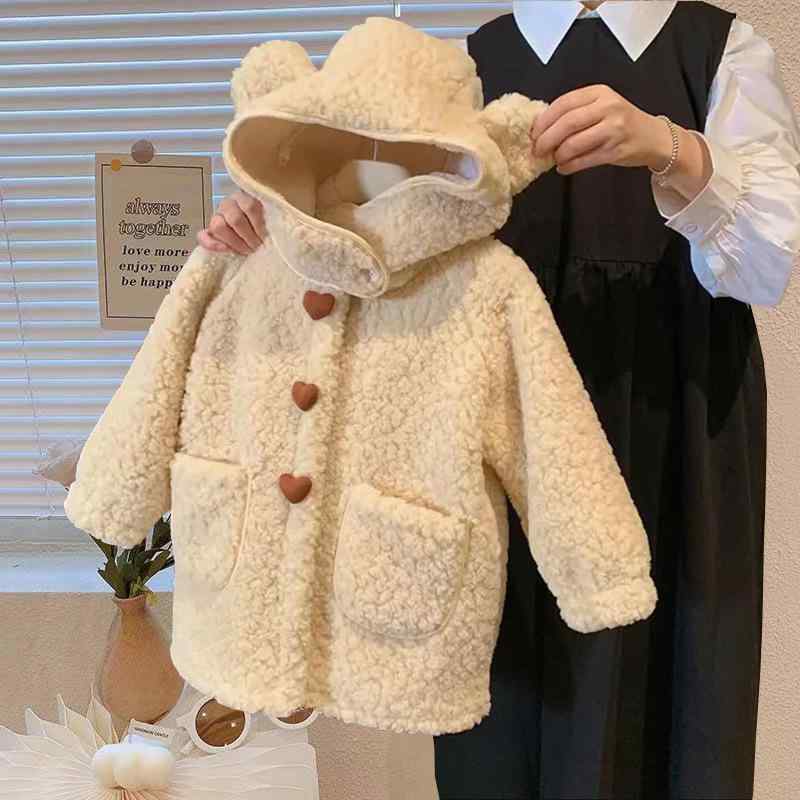 子供服 アウター 女の子 秋冬 ボアジャケット 裏起毛 冬服 小学生 幼児 かわいい ジャンパー 上着 防寒 通園 通学