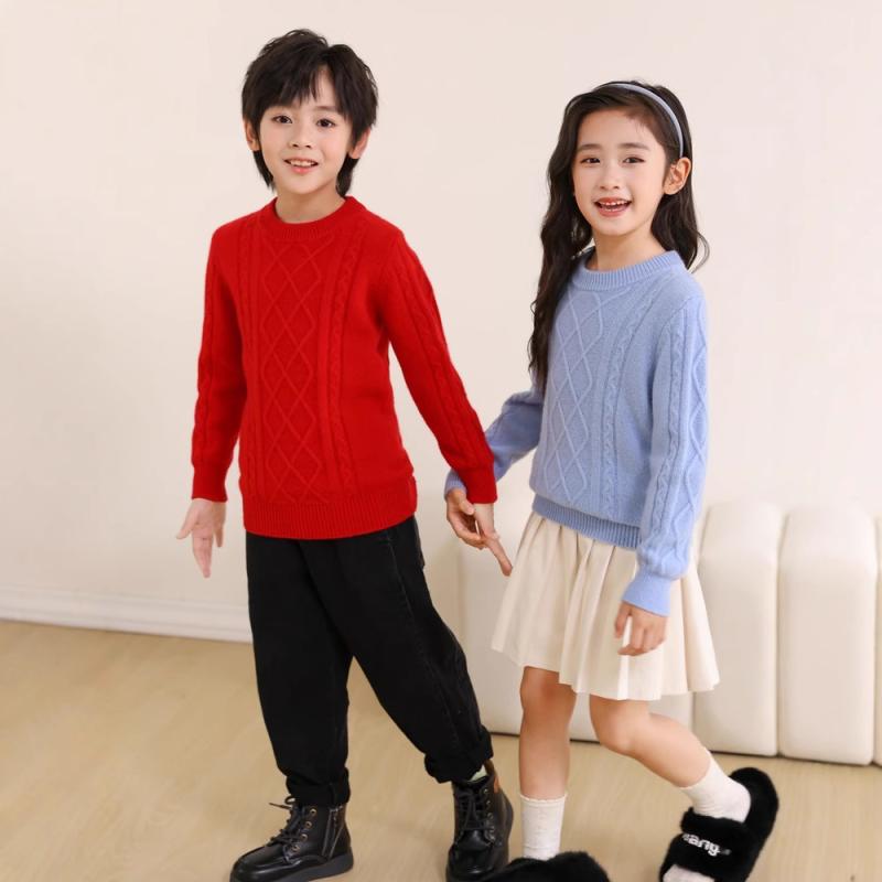 赤ちゃん服 編み物 スウェーター 秋冬 御坊っちゃん うしろ帯 羊毛混紡 朦々たる ハイネック 有線テレビ編み 生あたたかい 肌付き トップス 青 紫 赤 100糎 110糎 120糎 130糎 140糎 150糎 160糎