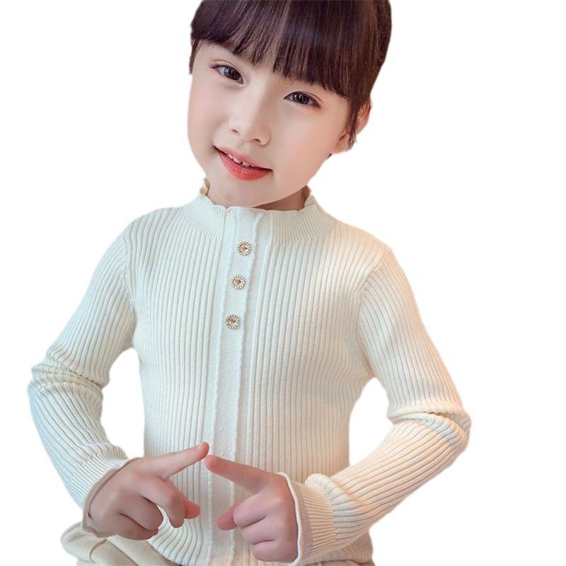 ニット・セーター ガールズ 子供服 ハーフネック プルオーバー 秋冬 ベビー服 トップス インナーウェア