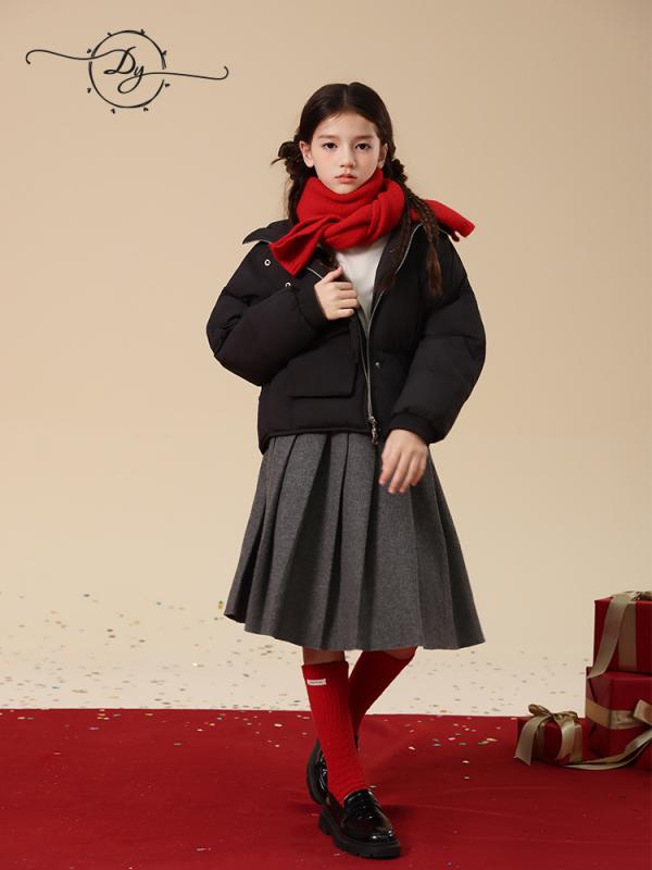 子供服 アウター 女の子 中綿入りジャケット キッズ ガールズ 中大童 加厚 防寒 暖かい ポリエステル レッド ブラック 130cm 140cm 150cm 160cm 170cm 8,242円