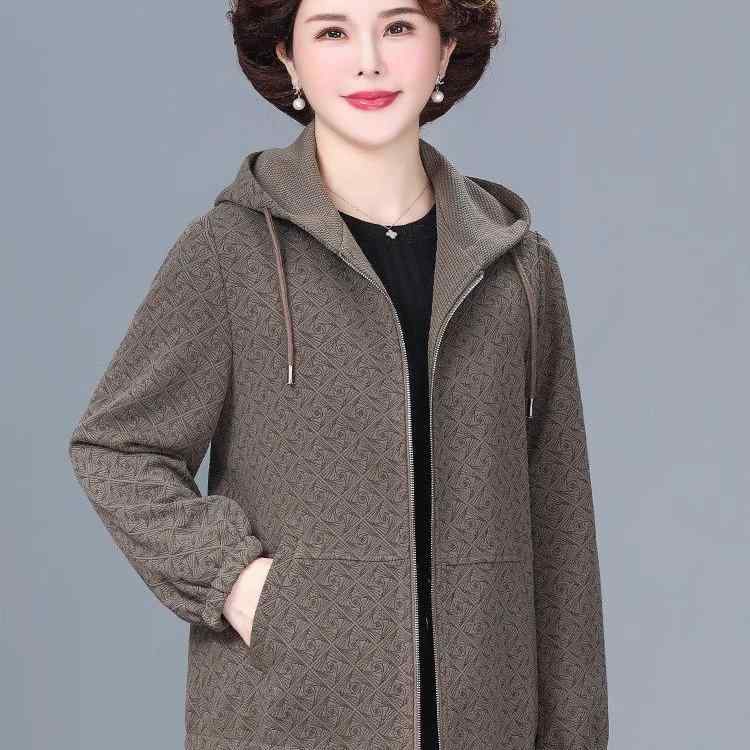ジャケット レディース ミセス 秋物 アウター ショート丈 ゆったり パーカー 40代 50代 シニア 婦人服 カジュアル 高齢者 おしゃれ グレー ワインレッド