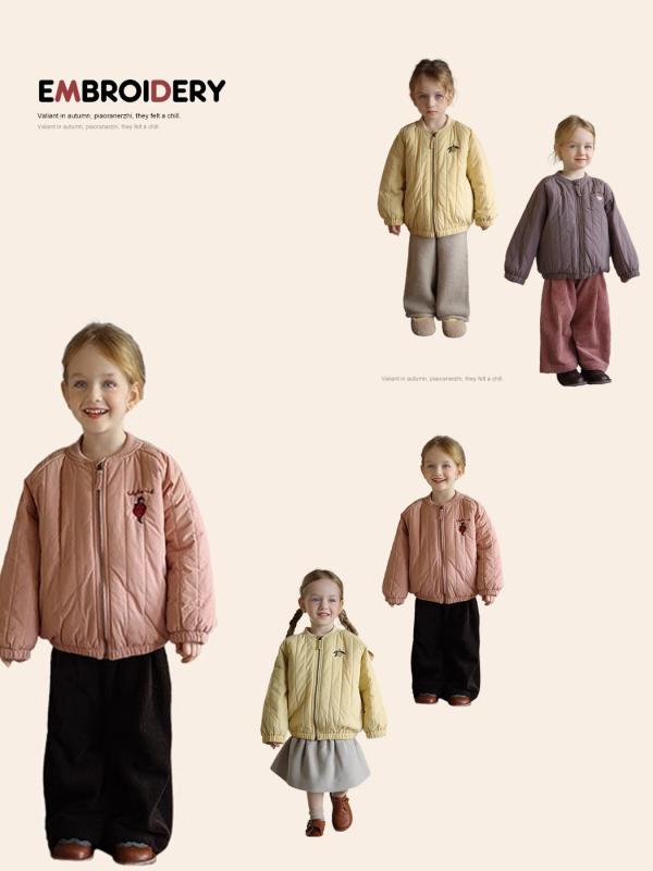 子供服 綿入りジャケット 秋冬 男女 ベビー服 裏起毛 動物 刺繍 アウター 冬 中小 子供用 野球服 ジャケット