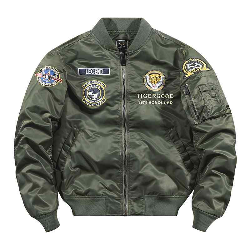 上衣 成人男性用 ミリタリー 米空軍 MA-1 秋冬 加綿 朦々たる アウター 肋筋 裾 うつり変わり 普段使い走り 運動すること着 耐摩耗性 防寒 黒いこと系 カーキ系 薄墨色系