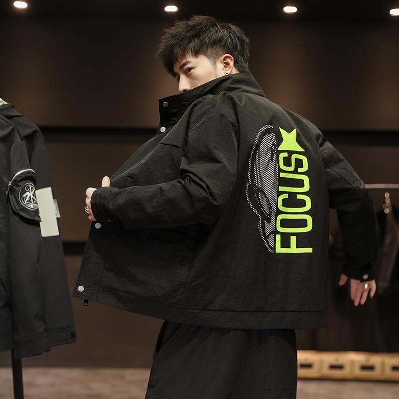 ジャケット 男性用 ブルゾン 春秋 韓国風 ファッション ワークジャケット アウター ライトアウター カジュアル スポーティー