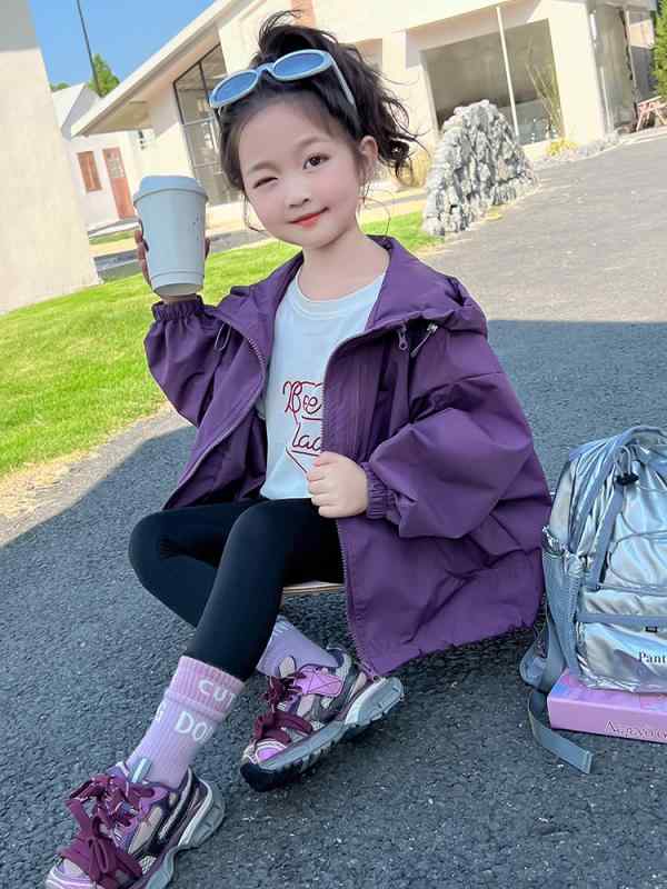 子供服 ジャケット 女の子 秋物 パーカー ガールズ 無地 アウター ベビー 春秋 上着 かわいい おしゃれ 普段着 通園 通学