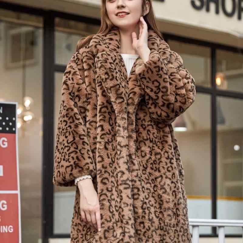 厚地の外套 レディース ヒョウ柄 フェイクファー 秋冬 アウター ゆったり 朦々たる ミンクのコート カシミール 飛び切り感 窈窕たる 好いたらしいめ 窈窕たる 駱駝