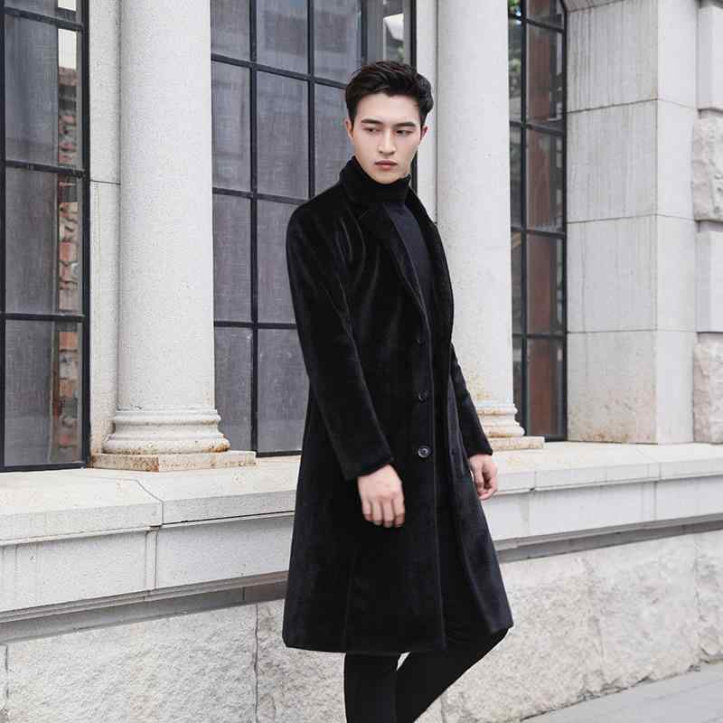コート メンズ 男性用 防寒 アウター ビジネス カジュアル 紳士服 秋冬 厚手 あったか スリム 無地 ブラック