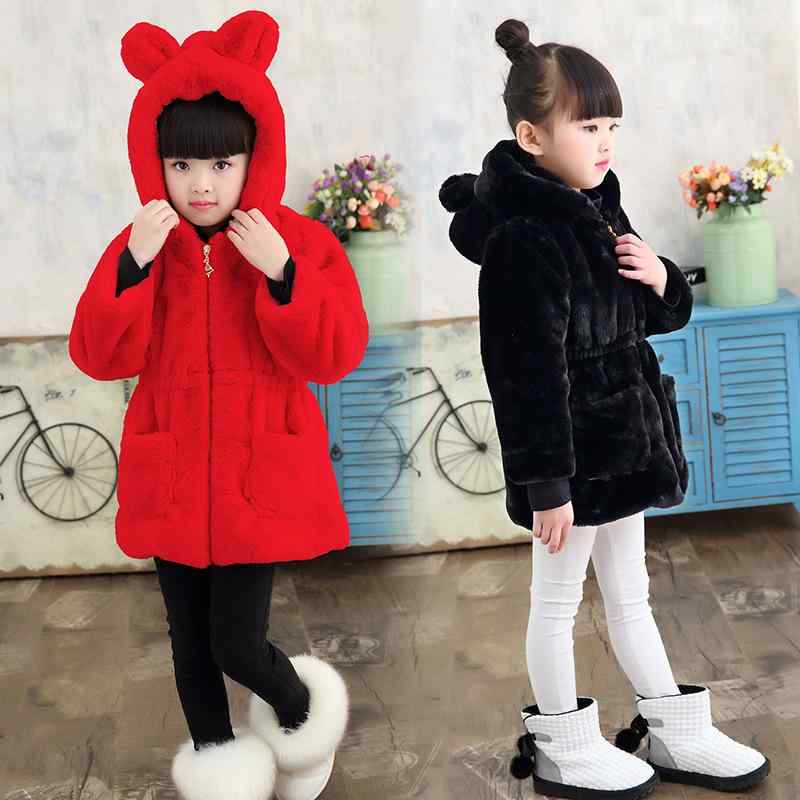 子供服 ボアジャケット 女の子 中綿コート フェイクファー アウター 裏起毛 防寒 8歳以上 ピンク系 黒 赤
