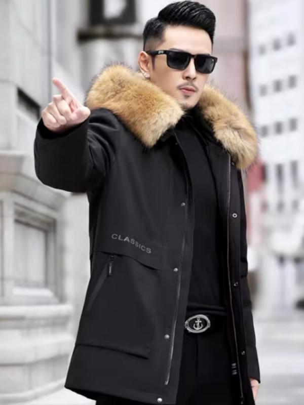 楽天市場】毛皮 コート メンズ FOXファー メンズ ファージャケット