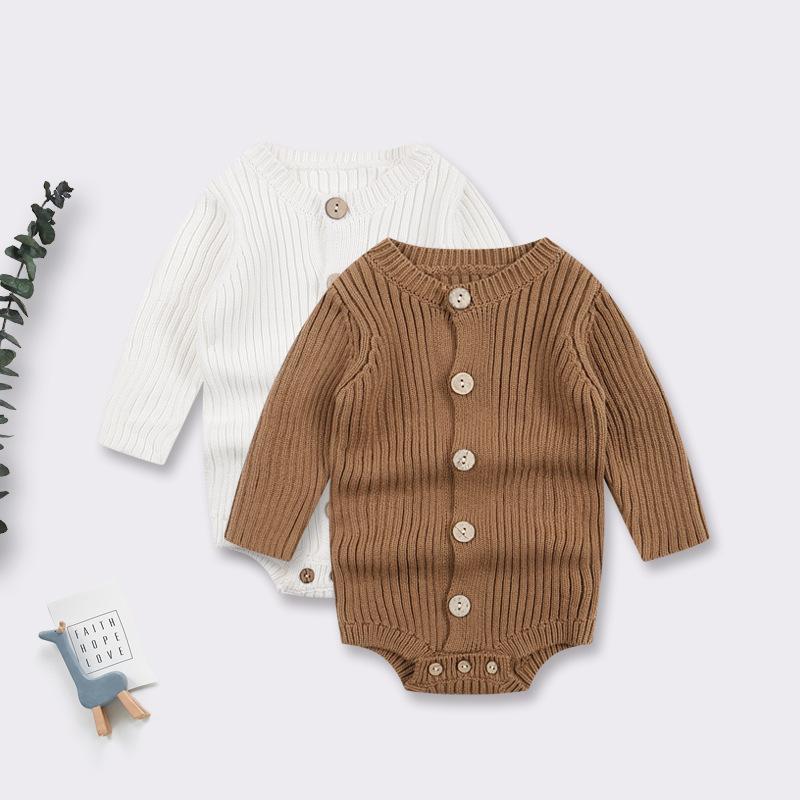ベビー服 ニット ロンパース 春秋 長袖 綿100% 赤ちゃん 幼児 兼用 コットン カバーオール かわいい 普段使い 出産祝い