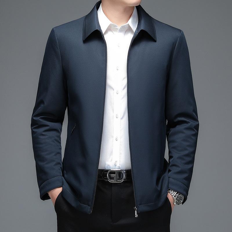 ジャケット メンズ 男性用 ダウンジャケット 中綿入り 着脱式 防寒 アウター シニア 紳士服 上着 ジャンパー ポリエステル 暖かい あったか 秋冬 9,343円
