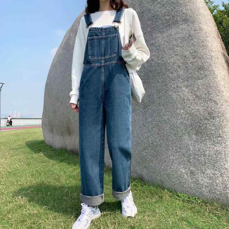 パンツ レディース デニム サロペット 高見え 高腰 ワイド 春夏 ブルー デニムパンツ ジーンズ Gパン ジーパン かわいい ガーリー