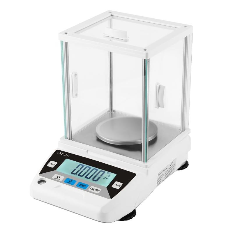 UXILAII デジタルはかり 精密スケール 0.001g dwt gn 単位 PSE 電源 デジタル 精密分析天びん 1mg 計量器 電子天秤 電子はかり 精密はかり 学校 宝石店 上皿天秤 日本語取扱説明書あり 校正分銅なし