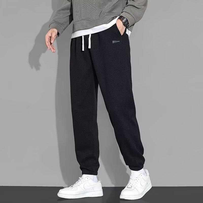 スウェットパンツ 男性用 コーデュロイパンツ 秋冬 裏起毛 暖か 裾絞り ストレート あったか ズボン 普段使い ルームウェア 部屋着 アウトドア 運動 スポーツ 黒 グレー