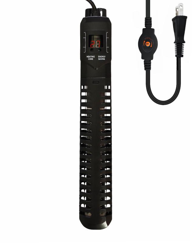 ShiawaseforU 水槽用ヒーター LEDデジタル 20-34℃ オートヒーター 淡水海水両用 魚 亀 水中式 日本語取扱説明書付き