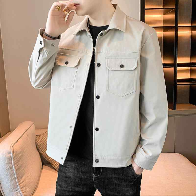 ジャケット 男性用 アウター 紳士服 ポリエステル 耐摩耗性 多ポケット 春秋 合体型 普段使い
