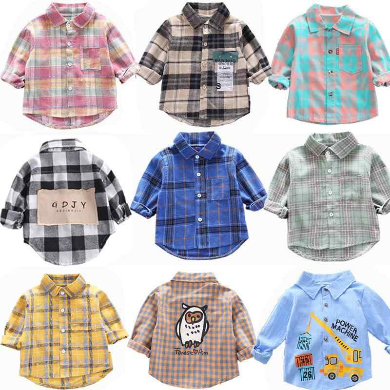 シャツ キッズ 長袖 チェック柄 シャツ 子供服 韓国風 トップス ベビー服 かわいい おしゃれ 普段着 春秋 綿100% 柔らかい 通園 通学 80cm 90cm 100cm 110cm 120cm