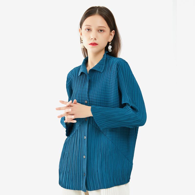 シャツ レディース 長袖 三宅 褶? トップス ?色 ブラウス 韓国風 ゆったり ポリエステル ・靭接 蝙蝠袖 おしゃれ 通勤 ブラック イエロー グレー ブルー レッド ココア 均? エレガント