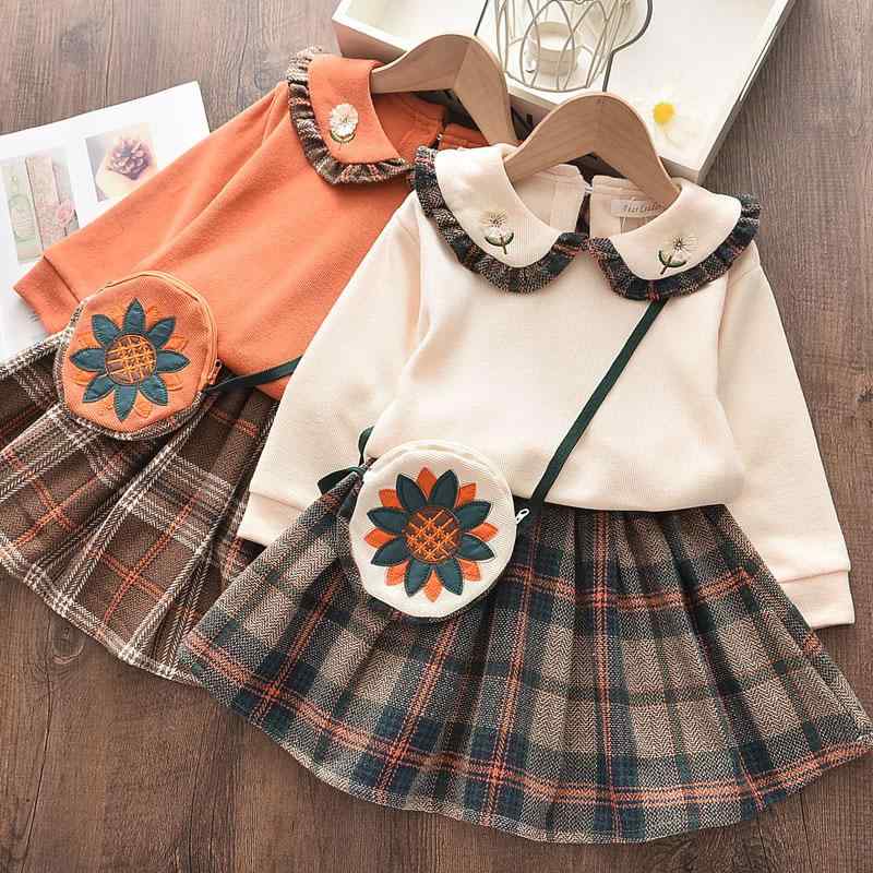 子供服 セットアップ 女の子 秋物 スウェット トップス プリーツスカート 上下セット かわいい 普段使い 幼稚園 保育園 ガールズ