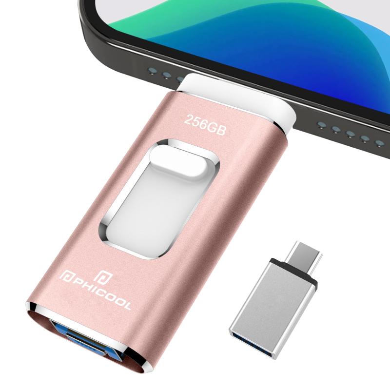【専用アプリ不要】４in1 Phone対応 USBメモリ 高速 バックアップ iPad対応 usbメモリー 6,962円