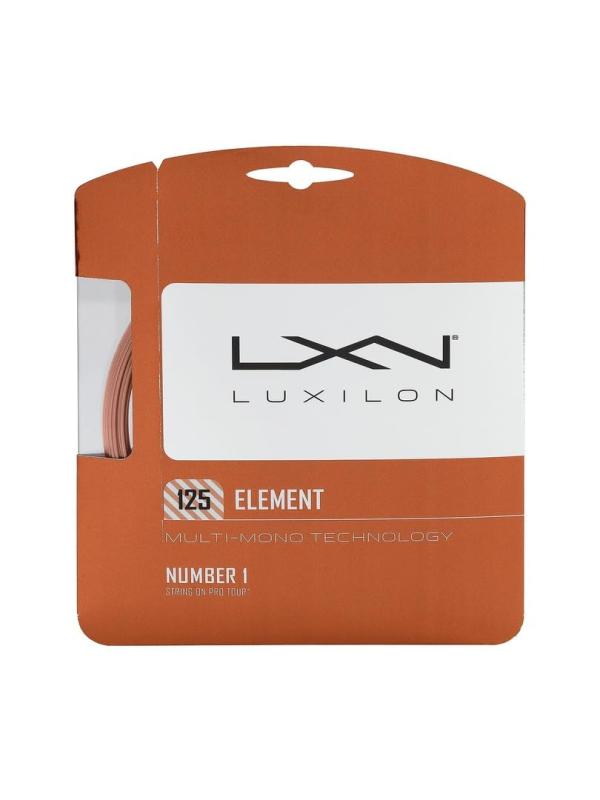 LUXILON(ルキシロン) テニス ストリング ガット ELEMENT [125/128/130/BLACK] [単張り/200mリール]