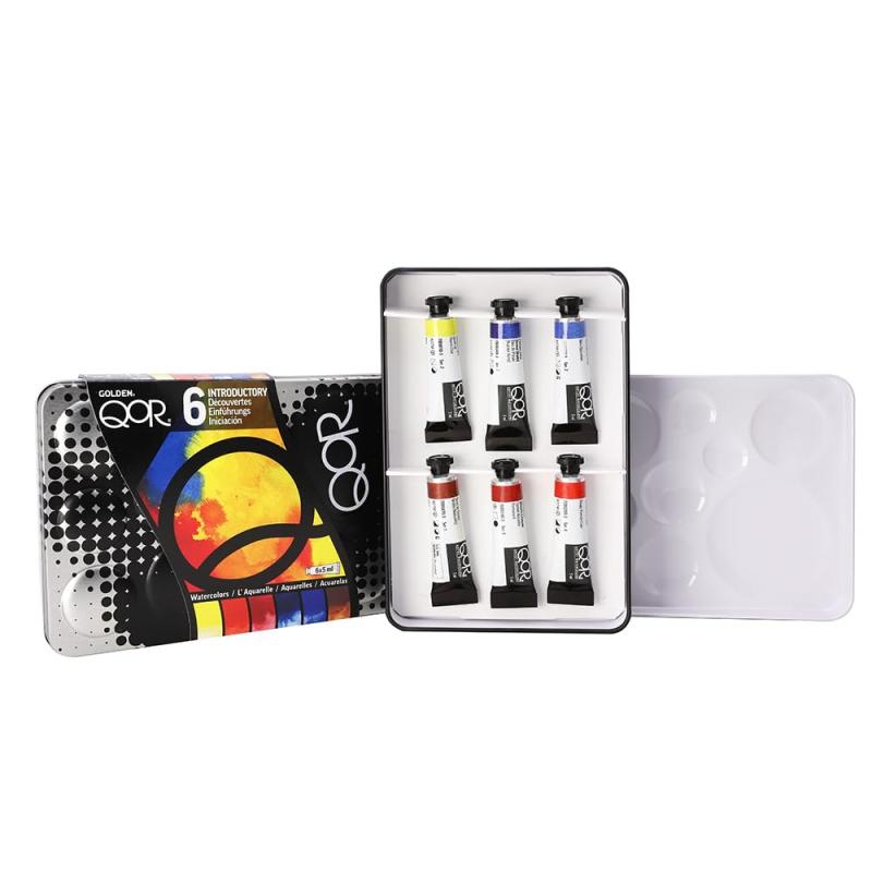 Golden Artist Colors Golden QOR水彩 0001 5ml イントロダクトリー6色セット 13300001